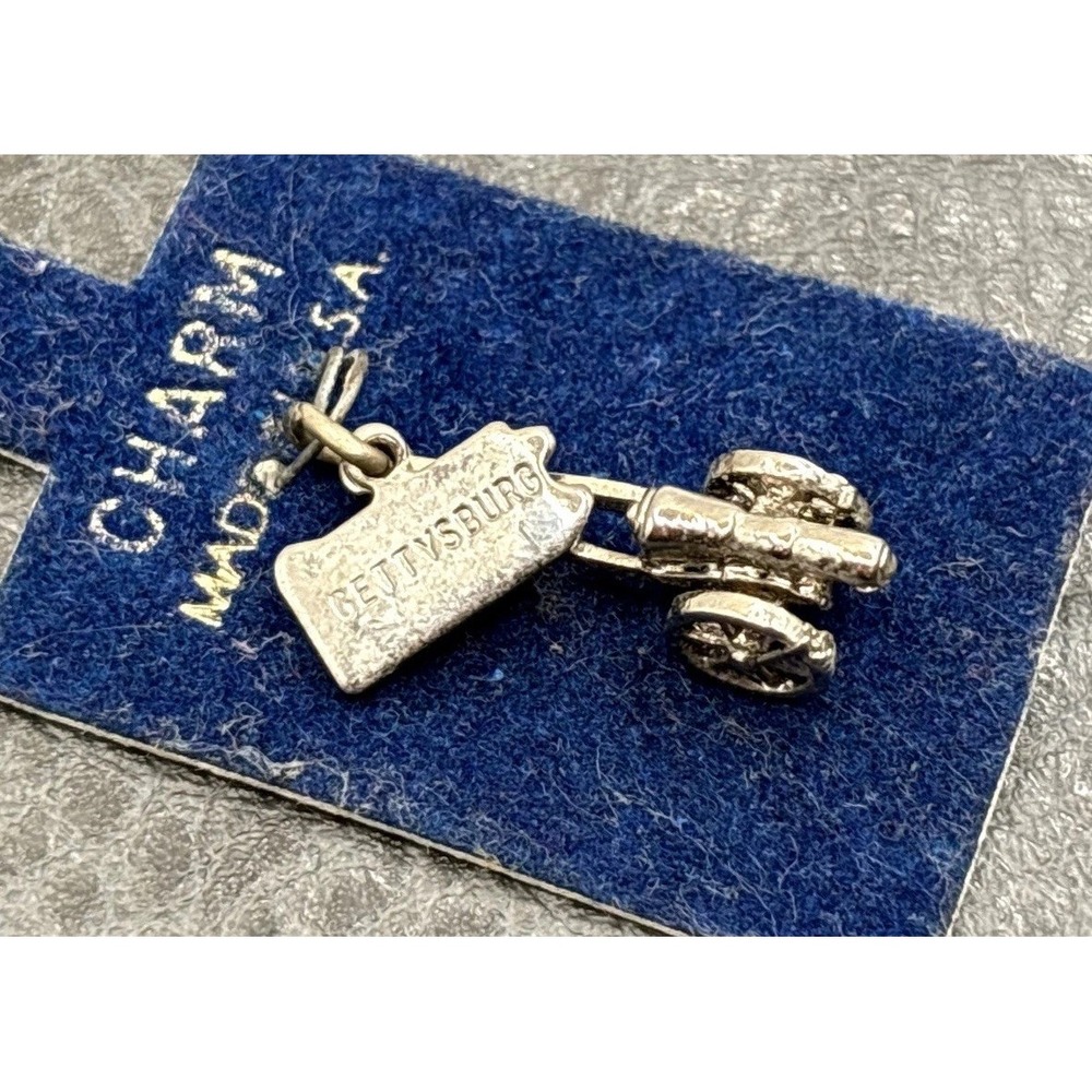 Vintage Gettysburg Cannon Charm Sterling Silver Souvenir Civil War